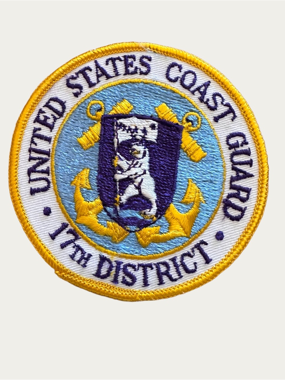 USCG United States Coast Guard 17th District Vintage Patch